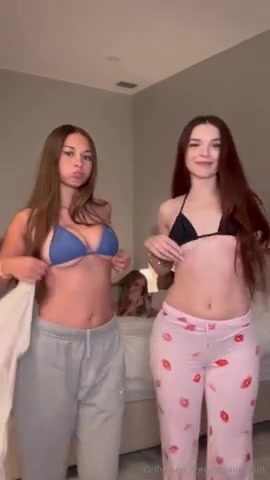 Sophie Rain Sleepover With Her Lusty Friends Squeezes Boobs Teases Enjoy 4k