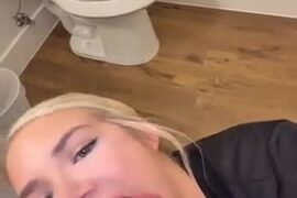 Summer Brookes Porn Video BJ And Rides Dick On Gym Toilet
