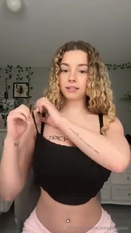 Kira Pregiato Onlyfans video Slowly Stripping Off And Playing Huge Boobs