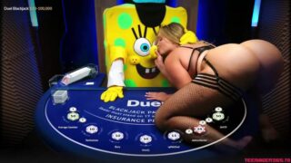 Mia Malkova Sex Tape Video Seducing Spongebob On Duel Casino Table